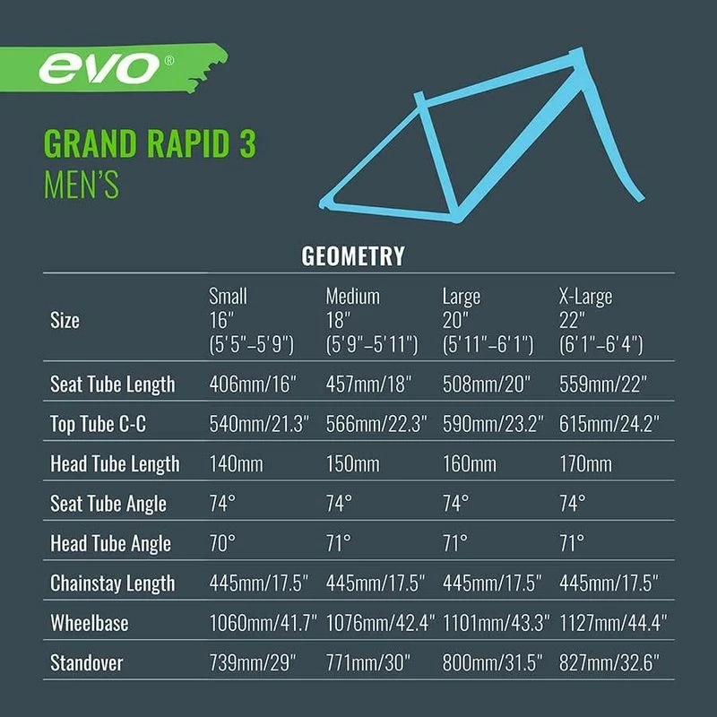 EVO Grand Rapid 3 - Hybrid Bike 7 EVO Grand Rapid 3 - Hybrid Bike – Image 7