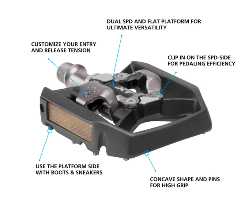 SHIMANO PD-T8000 - Deore XT Dual Surface Pedals 2 SHIMANO PD-T8000 - Deore XT Dual Surface Pedals â Image 2
