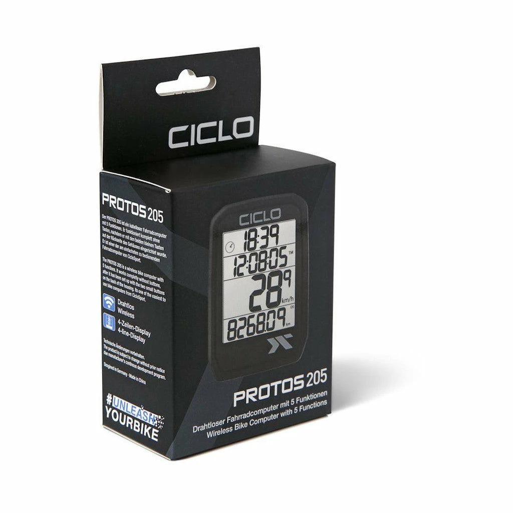 Ciclosport Compteur Vélo Sans Fil 5 Fonctions Protos 205 Ciclo 2 Ciclosport Compteur Vélo Sans Fil 5 Fonctions Protos 205 Ciclo – Image 2