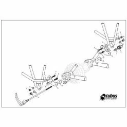 Adaptateur De Fixation Porte-bagage Sur Cadre Sans Oeillet Tubus -Bike Boutique de vente adaptateur de fixation porte bagage sur cadre sans oeillet tubus full 3
