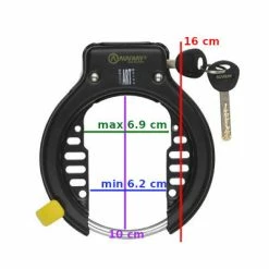 Antivol De Cadre Fer à Cheval Certifié ART Mega Lock Auvray -Bike Boutique de vente antivol de cadre fer a cheval certifie art mega lock auvray full 3