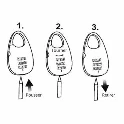 Antivol Spirale 1200 Mm à Code XLC -Bike Boutique de vente antivol spirale 1200 mm a code xlc full 5