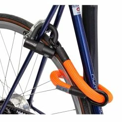 Antivol Tex-Lock Eyelet S 80 Cm Certifié Sold Secure Et ART2 -Bike Boutique de vente antivol tex lock eyelet u orange 2