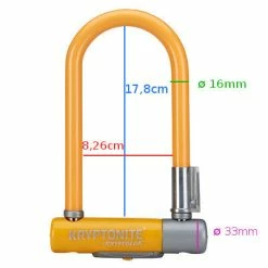 Antivol Vélo Kryptolok Mini 7 Orange - Kryptonite -Bike Boutique de vente antivol velo kryptolok mini 7 orange kryptonite full 6
