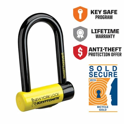 Antivol Vélo U à Clé New York Fahgettaboudit Mini Kryptonite 2 Antivol Vélo U à Clé New York Fahgettaboudit Mini Kryptonite – Image 2