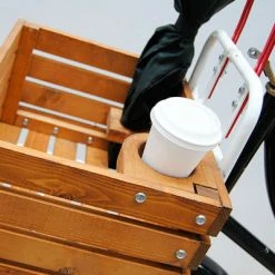 Caisse Vélo En Bois Sur Porte Bagages Avant Two-O -Bike Boutique de vente caisse velo en bois sur porte bagages avant two o full 3