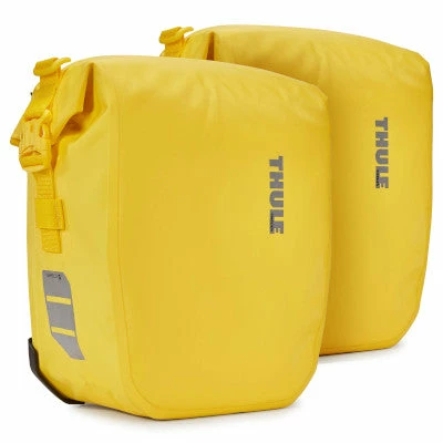 Double Sacoche Jaune Sur Porte-bagages 13L Shield Pannier Thule 1 Double Sacoche Jaune Sur Porte-bagages 13L Shield Pannier Thule