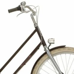 Brandless Eclairage Avant Rétro Chromé Sur Fourche De Vélo Néro -Bike Boutique de vente eclairage avant retro chrome sur fourche de velo nero full 3