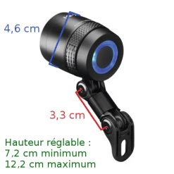 Busch-mueller Eclairage Vélo 100 Lux Sur Fourche IQ-X Noir Busch And Muller -Bike Boutique de vente eclairage velo 100 lux sur fourche iq x noir busch and muller full 6