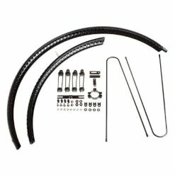 Garde Boues Martelés Noirs Pour Pneus Vélo 28 Pouces BLB -Bike Boutique de vente garde boues marteles noirs pour pneus velo 28 pouces blb full 4
