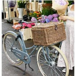 Grand Panier De Vélo En Rotin Denton L Basil -Bike Boutique de vente grand panier de velo en rotin denton l basil full 4