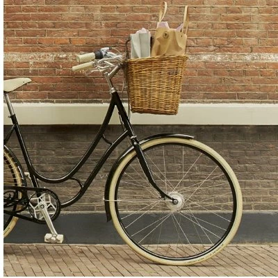 Grand Panier Sur Guidon De Vélo En Rotin Darcy L Basil 6 Grand Panier Sur Guidon De Vélo En Rotin Darcy L Basil – Image 6