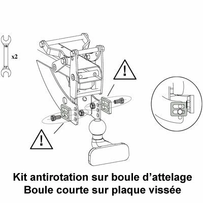 Mottez Kit Antirotation Pour Boule D'attelage 2 Mottez Kit Antirotation Pour Boule D'attelage – Image 2