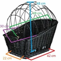 Panier Arrière En Osier Pour Chien Sur Porte Bagage Vélo -Trixie 8 Panier Arrière En Osier Pour Chien Sur Porte Bagage Vélo -Trixie -Bike Boutique de vente panier arriere en osier pour chien sur porte bagage velo trixie full 4