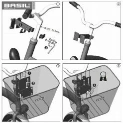 Panier Avant Fixe Pour Vélo 22 L Bremen Basil -Bike Boutique de vente panier avant fixe pour velo 22 l bremen basil full 6