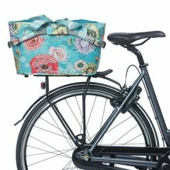 Panier Vélo Arrière Bloom Field 22L Bleu Fleuri Carry All Basil -Bike Boutique de vente panier velo arriere bloom field 22l bleu fleuri carry all basil full 4