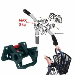 Bellelli Panier Vélo Avant Noir Inoxydable Sur Guidon -Bike Boutique de vente panier velo avant noir inoxydable sur guidon full 6