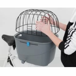 Panier Vélo Chien Amovible Avec Cage Sur Porte-bagages Trixie -Bike Boutique de vente panier velo chien amovible avec cage sur porte bagages trixie full 4