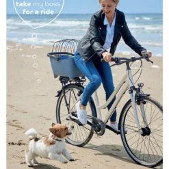 Panier Vélo Pour Chien Bleu Tendance Basil Buddy -Bike Boutique de vente panier velo pour chien bleu tendance basil buddy full 4