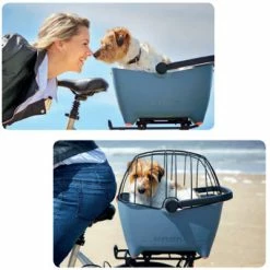Panier Vélo Pour Chien Bleu Tendance Basil Buddy -Bike Boutique de vente panier velo pour chien bleu tendance basil buddy full 5