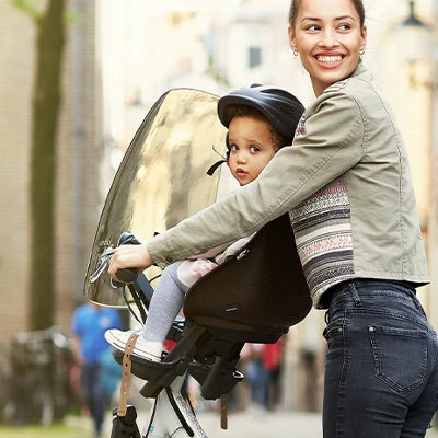 Pare-brise Teinté Pour Siège Vélo Enfant Urban Iki Marron 2 Pare-brise Teinté Pour Siège Vélo Enfant Urban Iki Marron – Image 2