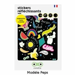 Planche De Stickers Réfléchissants Grand Format Rainette -Bike Boutique de vente planche de stickers reflechissants grand format rainette full 3