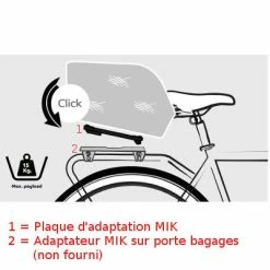 Plaque D'adaptation MIK Pour Accessoires Vélo Basil -Bike Boutique de vente plaque d adaptation mik pour accessoires velo basil full 6