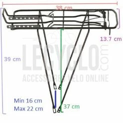 Monz Porte Bagage Arrière Noir -Bike Boutique de vente porte bagage arriere noir full 5