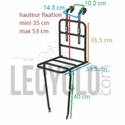 Porte Bagage Avant Large Du Vélo BASIL -Bike Boutique de vente porte bagage avant large du velo basil full 3