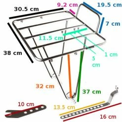 Porte-bagages Avant Argent Pour Vélo Frontière - BLB -Bike Boutique de vente porte bagages avant argent pour velo frontiere blb full 6