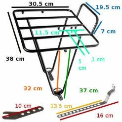 Porte-bagages Avant Noir Pour Vélo Frontière - BLB 11 Porte-bagages Avant Noir Pour Vélo Frontière - BLB -Bike Boutique de vente porte bagages avant noir pour velo frontiere blb full 6