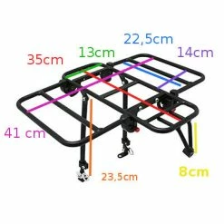 Newton Porte-bagages Vélo Avant à Plateforme Avec Côtés Rabattables -Bike Boutique de vente porte bagages velo avant a plateforme avec cotes rabattables full 5