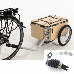 Remorque Vélo Bois Avec Coffre Modulable Flos 2425 Carette -Bike Boutique de vente remorque velo carette flos 5