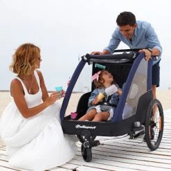 Remorque Vélo Enfant 2 Places Pliable Avec Suspension Polisport -Bike Boutique de vente remorque velo enfant 2 places pliable avec suspension polisport full 5