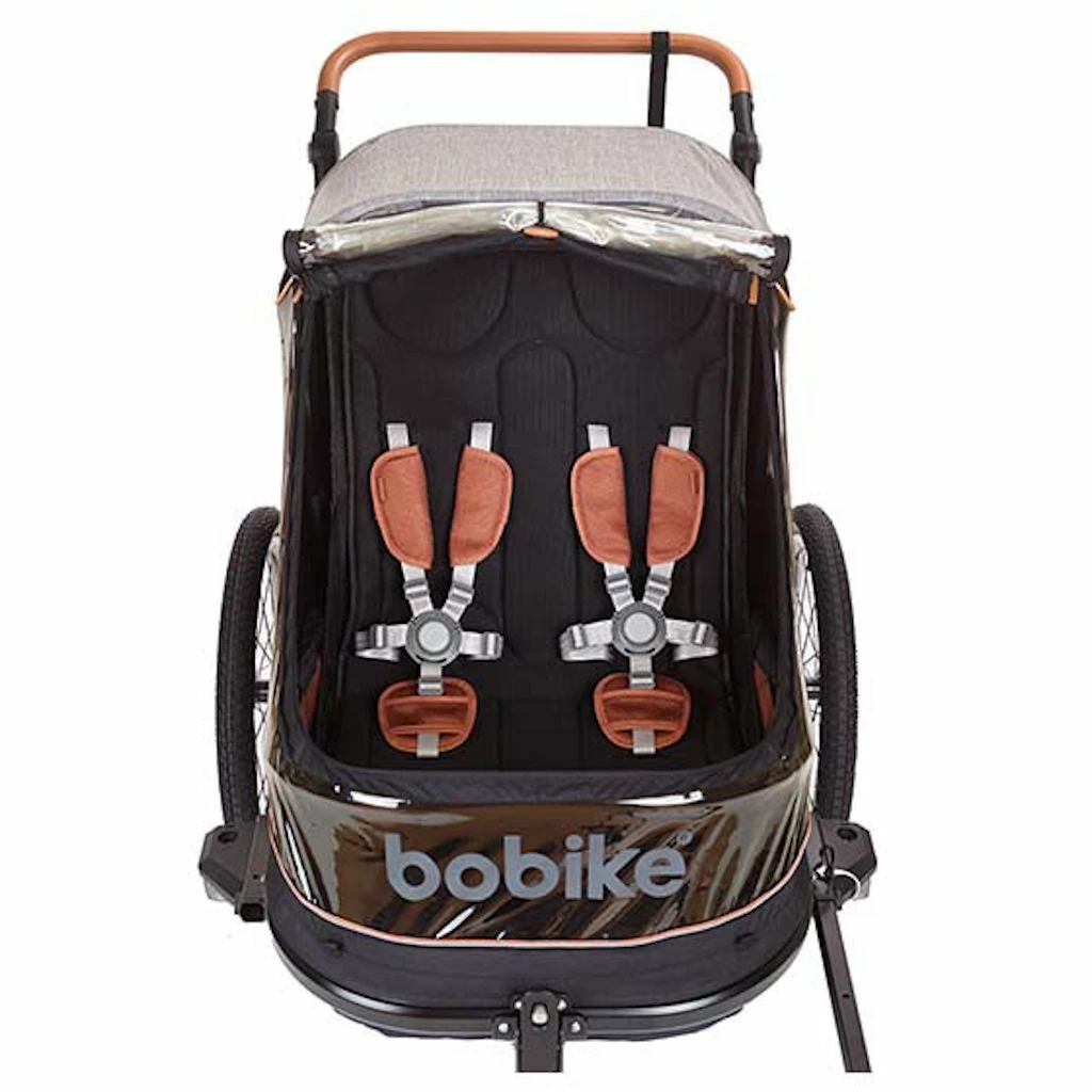 Remorque Vélo Enfants 2 Places 2 En 1 Avec Kit Piéton Bobike 2 Remorque Vélo Enfants 2 Places 2 En 1 Avec Kit Piéton Bobike – Image 2