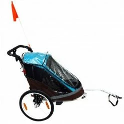 Remorque Vélo Pliable Pour 2 Enfants Maxxus -Bike Boutique de vente remorque velo pliable pour 2 enfants maxxus full 5
