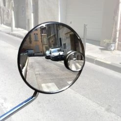 Messingschlager Rétroviseur Pour Vélo Avec Bras Long Et Grand Miroir 105 Mm -Bike Boutique de vente retroviseur pour velo avec bras long et grand miroir 105 mm full 4