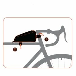 Sacoche Tube Horizontal Pour Le Bikepacking 1.5 L Aqua Evo Adventure Oxford -Bike Boutique de vente sacoche cadre oxford aqua 1.5L 7