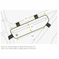 Sacoche De Cadre Pour Vélo MidLoader 4.5 Litres - Topeak -Bike Boutique de vente sacoche cadre topeak midloader 4.5 L mesures