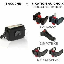 Sacoche Cyclotourisme Sur Guidon Vélo 7L Avec Porte Carte XLC -Bike Boutique de vente sacoche cyclotourisme sur guidon velo 7l avec porte carte xlc full 4