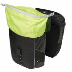 Sacoche Double Imperméable Vélo Miles Basil Noir/lime -Bike Boutique de vente sacoche double impermeable velo miles basil noir lime full 3