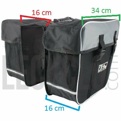 M-Wave Sacoche Double Pour Vélo Day Tripper 2 M-Wave Sacoche Double Pour Vélo Day Tripper – Image 2