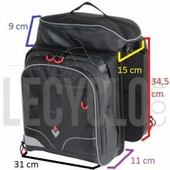 Sacoche Pont Arrière 3 Compartiments Hapo-G 7 Sacoche Pont Arrière 3 Compartiments Hapo-G -Bike Boutique de vente sacoche pont arriere 3 compartiments hapo g full 4