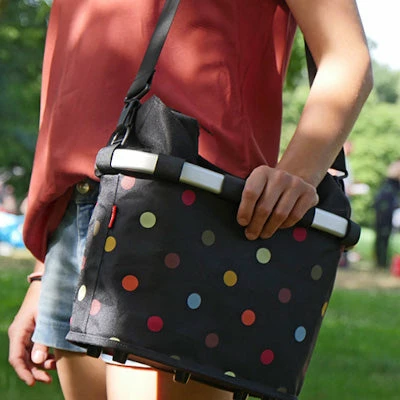 Sacoche Pour Porte-bagages Bikebasket Oval M Dots Klickfix 2 Sacoche Pour Porte-bagages Bikebasket Oval M Dots Klickfix – Image 2