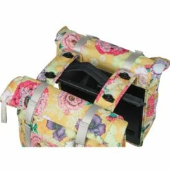 Sacoche Vélo Double Porte-bagage Amovible MIK Jaune Bloom Basil -Bike Boutique de vente sacoche velo double porte bagage amovible mik jaune bloom basil full 3