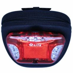 Sacoche Vélo Sur Tige De Selle Avec Fixation Feu - Q-Lite -Bike Boutique de vente sacoche velo sur tige de selle avec fixation feu q lite full 5