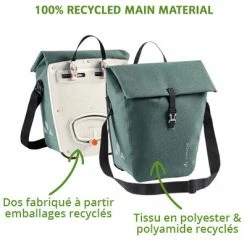 Sacoche Vélo Vaude ReCycle 23 + 7L Sur Porte-bagages Arrière -Bike Boutique de vente sacoche velo vaude recycle 23 7l sur porte bagages arriere full 3