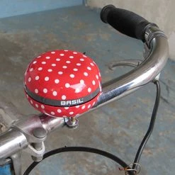 Sonnette De Vélo Big Bell Polkadot 80 Mm - Basil -Bike Boutique de vente sonnette de velo big bell polkadot 80 mm basil full 3