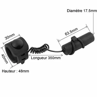 M-Wave Sonnette électrique Pour Vélo 120 Db 2 M-Wave Sonnette électrique Pour Vélo 120 Db – Image 2