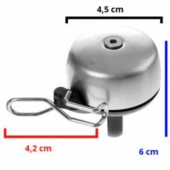 Widek Sonnette Vélo 45 Mm Grise Paperclip -Bike Boutique de vente sonnette velo 45 mm grise paperclip full 3